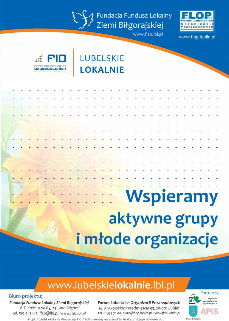 Projekt „Lubelskie Lokalnie Mikrodotacje FIO 2”