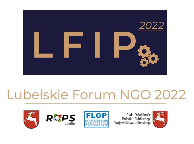 Logo Lubelskiego Forum NGO i Lubelskiego Forum Inicjatyw Pozarządowych 2022 w dniach 27-28 września 2022 roku w Lublinie